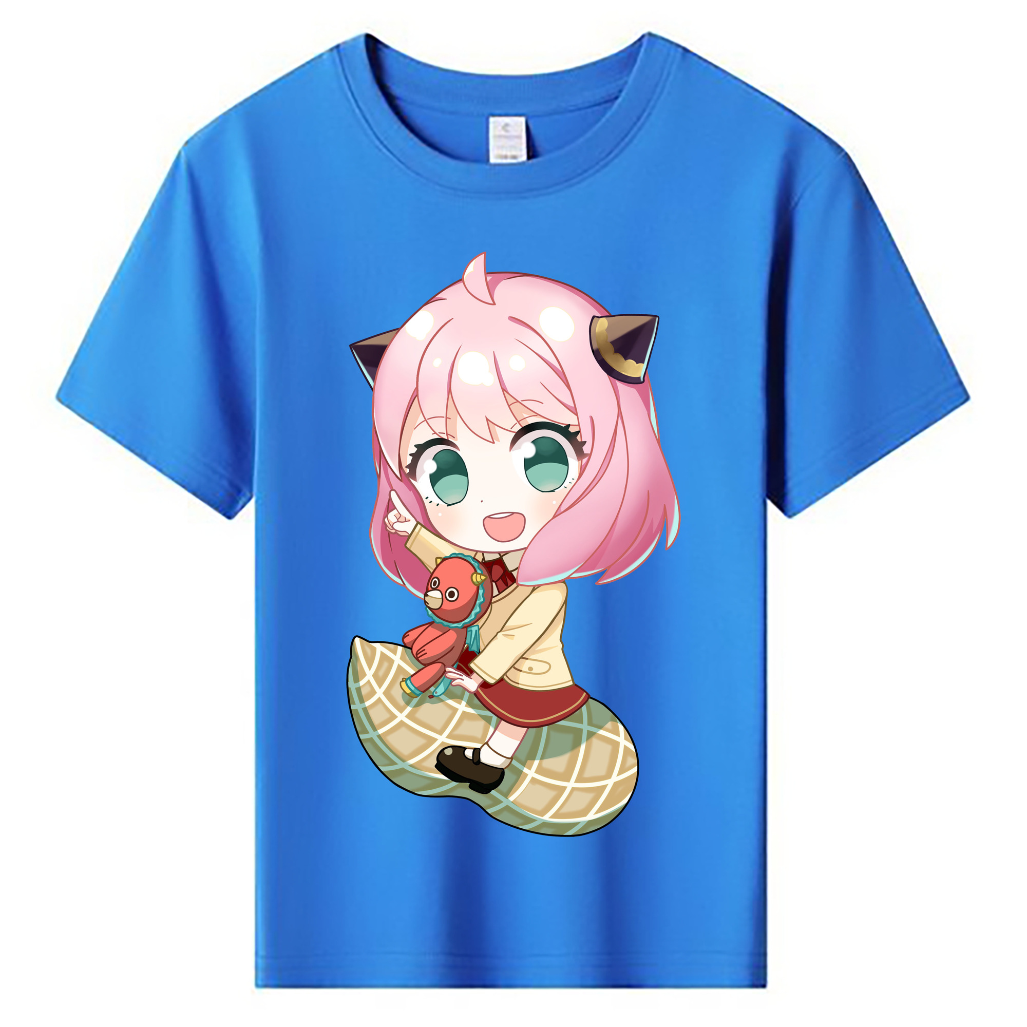 （画像用） SPY×FAMILY间谍家家酒 綿100％キッズTシャツ（フロントプリント）